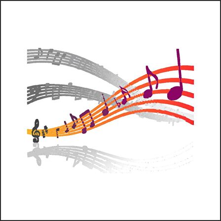 MÜZİK NOTASI FOLYO STİCKER