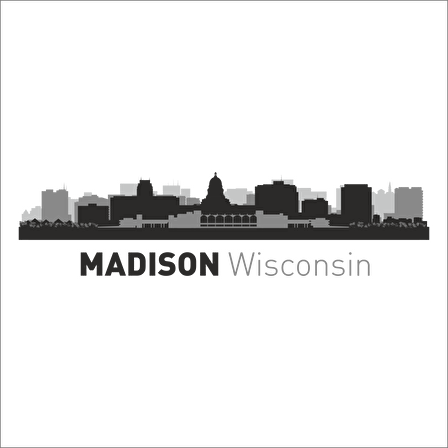 MADISON WİSCONSİN FOLYO STİCKER