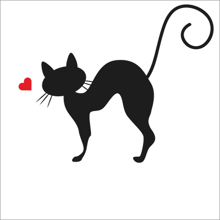 KALPLİ KEDİ FOLYO STİCKER