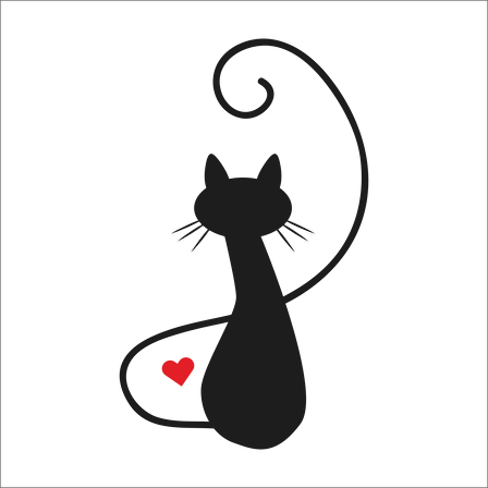 KALPLİ KEDİ FOLYO STİCKER