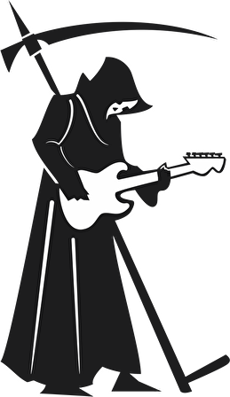 AZRAİL GİTAR ÇALIYOR FOLYO STİCKER