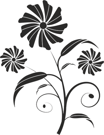 ÇİÇEK DESENİ FOLYO STİCKER