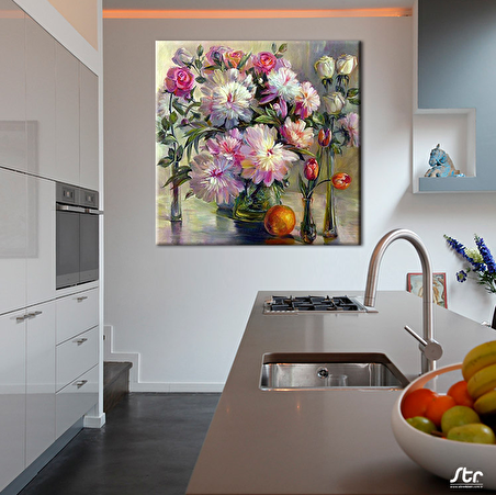 Çiçekler Kanvas Tablo