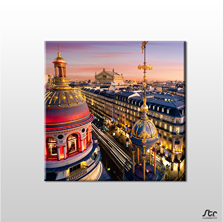 Çin Şehir Manzara Kanvas Tablo