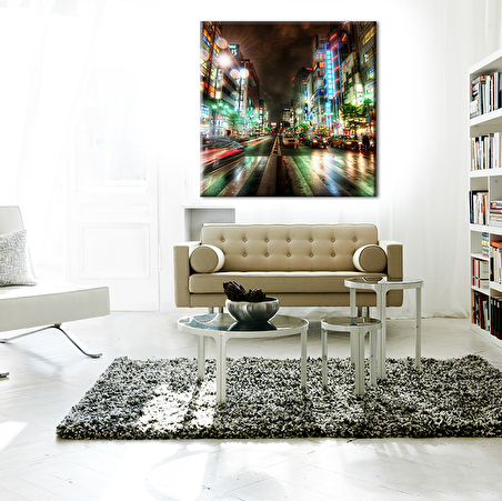 Işık Hızı Metropol Kanvas Tablo