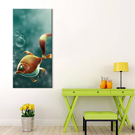 Kızgın Balık Kanvas Tablo