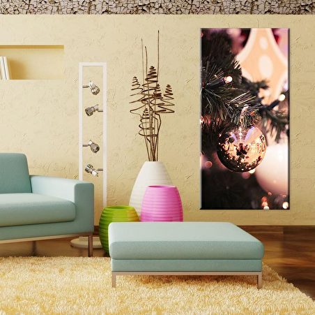 Noel Ağacı Süsü Kanvas Tablo