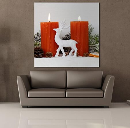 İKİLİ TURUNCU MUM