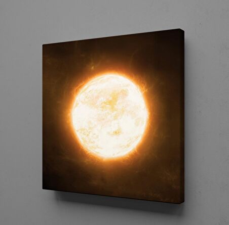 KIZGIN GÜNEŞ TEMALI KANVAS TABLO