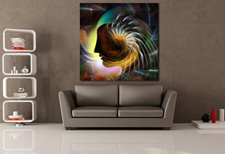 RENK KARTELASI KARE KANVAS TABLO