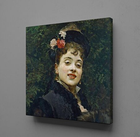 SİYAH ELBİSELİ FIRANSIZ KADIN