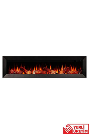 Magel 160 Elektrikli Şömine - Isıtıcısız, Metal Çerçeveli, Sınırsız Renkli
