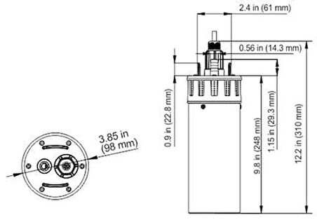 Seaflo SR09705 Solar Dc Dalgıç Pompa 30 mss 6 lt/dk 4A SFBP2-G103-01