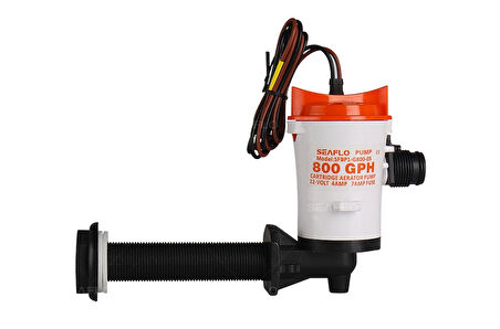 Seaflo Yatay 90 Derece Livar Pompa 12 Volt 800 Gph 4 Amper 3/4'' Çıkış SFBP1-G800-05