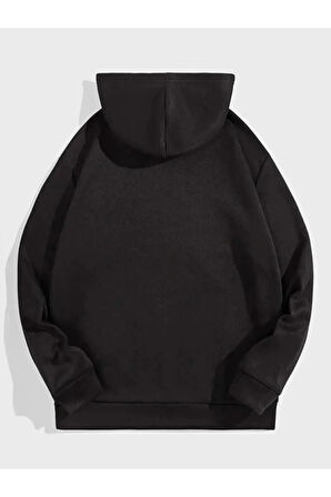 Çocuk Kartal Baskılı Kapşonlu sweatshirt