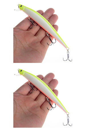 2 Adet 12Gr Rapala Lures Yapay Suni Yem Maket Balık Levrek Lüfer Çinekop Rapala