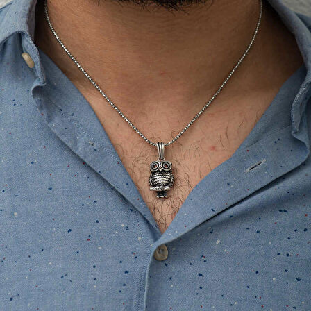 ​925 Ayar Gümüş Baykuş Kolye