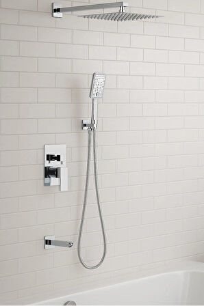 Ankastre Banyo Bataryası Seti  Garantili Panel Duş Sistemi Banyo Bataryası Dahil