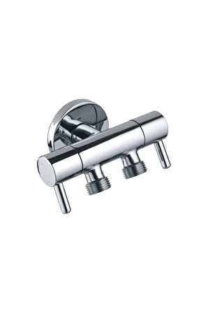 Çift Çıkışlı Taharet Musluğu 3 Yollu Taharet Musluğu
