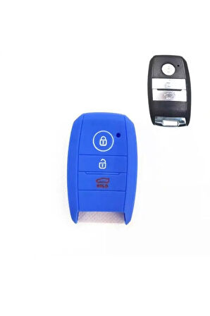 Kia Rio Ceed Soul Sportage Sorento Carens Picanto Silikon Anahtar Koruma Kılıfı Sustasız Model