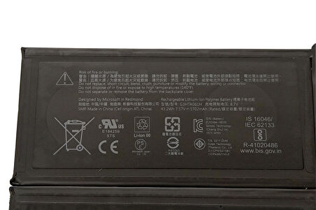 Microsoft Surface Pro 7 G3HTA061H Batarya