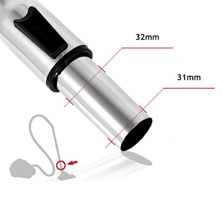 srfn ticaret Universal Teleskopik Çelik Süpürge Borusu - 32 mm