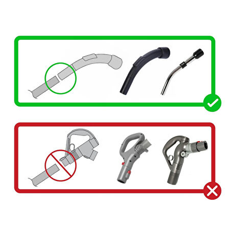 srfn ticaret Fakir Hygien 2600 H2O Uyumlu Elektrikli Süpürge Borusu Teleskopik Boru