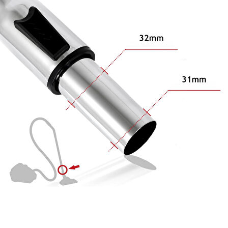 srfn ticaret Beko Bks 1325 C Süpürge Uyumlu Teleskopik Çelik Boru-32 mm Çaplı