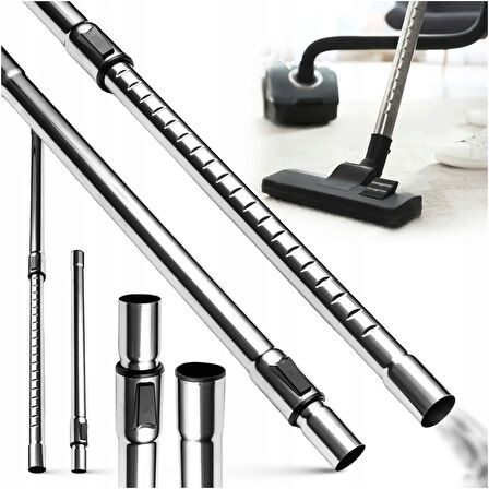 srfn ticaret  KARCHER WD2/WD3/WD4/WD/WD6 Teleskopik Çelik Süpürge Borusu - 35 mm
