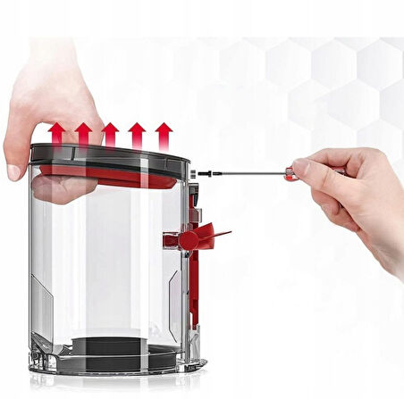 srfn ticaret Dyson V15 Uyumlu Elektrikli Süpürge Toz Haznesi Kapağı
