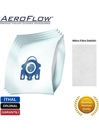 srfn ticaret Miele GN Uyumlu Elektrikli Süpürge Toz Torbası 4'lü Paket