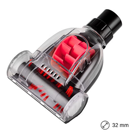 srfn ticaret Mini Turbo Elektrikli Süpürge Süpürücü Başlığı - (32MM Çap)