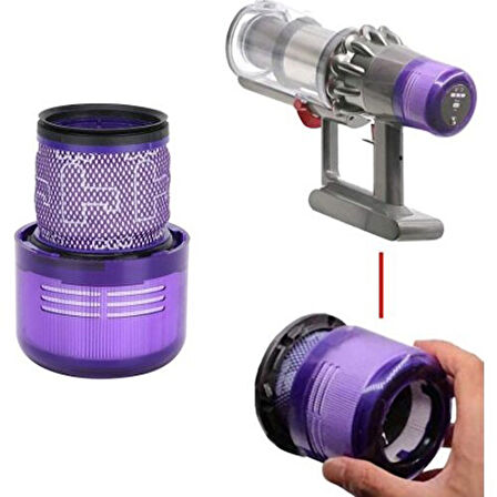 srfn ticaret Dyson V14 Uyumlu Arka Hepa Filtre 2 Adet