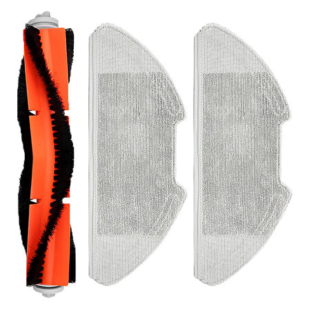 srfn ticaret Xiaomi Vacuum S10 (B106GL) Uyumlu 3 Parça Mop/Fırça Seti