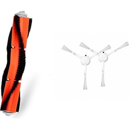 srfn ticaret Xiaomi Vacuum Mop 2C (XMSTJQR2C) 1 Adet Ana Fırça - 2 Adet Yan Fırça