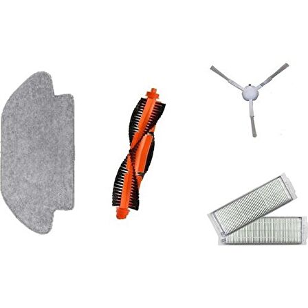 Srfn Ticaret Xiaomi Mi Robot Vacuum Mop Pro Seti: 1 Adet Fiber Mop Bezi - 2 Adet Hepa Filtre - 1 Adet Yan Fırça - 1 Adet Ana Fırça
