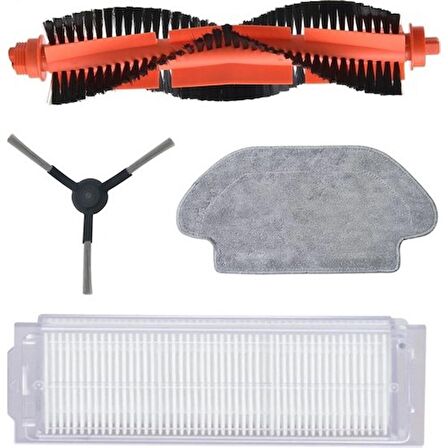 Srfn Ticaret Xiaomi Mi Vacuum Mop Pro Viomi V3 Robot Süpürge Aksesuar Seti (4 Parça)