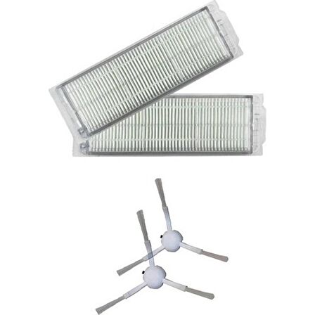 Srfn Ticaret Vacuum Mop Pro Seti: 2 Adet Hepa Filtre - 2 Adet Yan Fırça