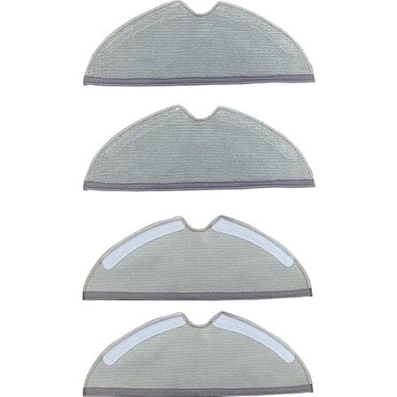 Srfn Ticaret Roborock S6 Uyumlu Mop Fiber Bezi 4'lü (4 Adet)