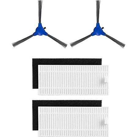 Srfn Ticaret Anker Uyumlu Eufy Robovac 30C Robot Süpürge 4'lü Yedek Parça Seti