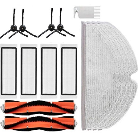 Srfn Ticaret Xiaomi Için Robot Süpürge Aksesuar Set 15 Parça Mi Robot S50 S51 S52 S55 S5 Max S6