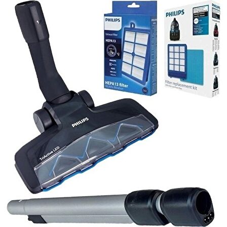 Srfn Ticaret Philips Uyumlu Fc 9932 Süpürge LED Emici Boru ve Filtre Seti