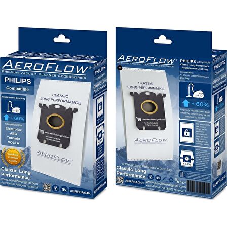 Srfn Ticaret Aeroflow Philips Electrolüx Aeg Tornado Volta Toz Torbası 4'lü