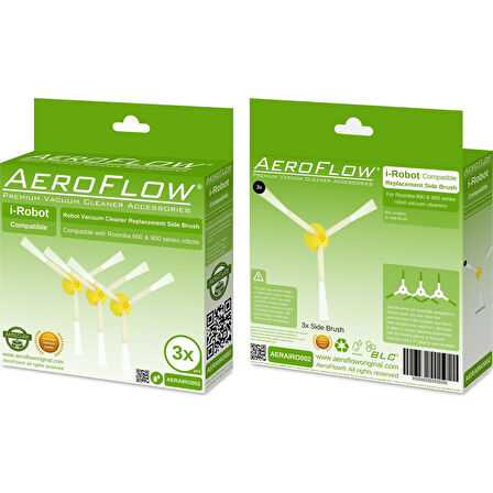 Srfn Ticaret Aeroflow I-Robot Roomba 900 Serisi Yan Fırça 3'lü Paket