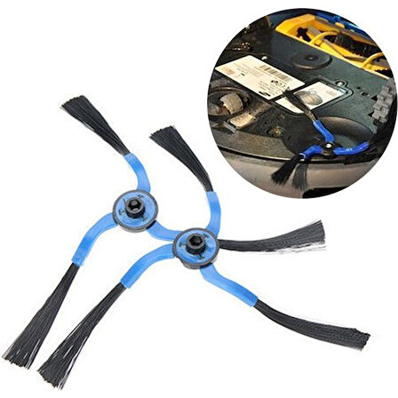 srfn ticaret Samsung Uyumlu Navibot SR8850-SR8855-SR8857 Modeller İçin Yan Fırça (2 Adet)