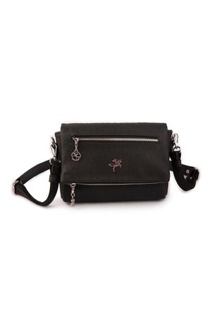 Nas Bag Kadın Çapraz Çok Cepli Spor Çanta Siyah Gofraj (25x18x7 cm )
