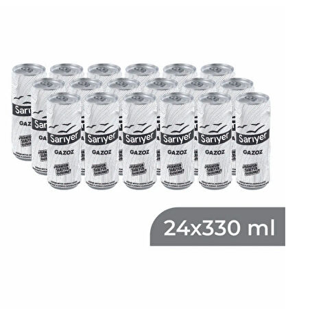 Sarıyer Karışık Meyve Aromalı Gazoz 330 Ml X 24 Adet