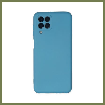 Bezos Samsung Galaxy M33 Uyumlu Kılıf Nano içi Kadife Silikon - Mavi SRH