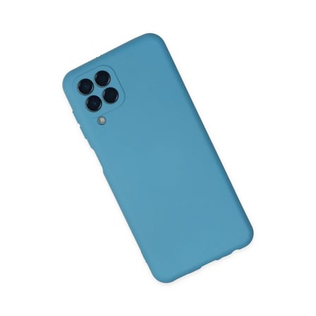 Bezos Samsung Galaxy M33 Uyumlu Kılıf Nano içi Kadife Silikon - Mavi SRH