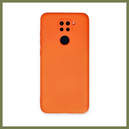 Bezos Redmi Note 9 Uyumlu Kılıf Nano içi Kadife Silikon - Turuncu SRH